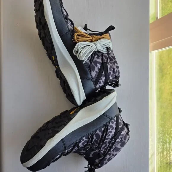 Keen Womens Uneek SNK CHukka II Boots Size 8 Black Animal Print NEW Lace Up - Picture 5 of 10